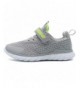 Running Kids Lightweight Knit Running Shoes Breathable Sneakers - Grey - CH1899NXR6N $45.01