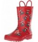 Rain Boots Kids' CI-4001 Rain Boot - Red - CG12NH8YBLI $63.87