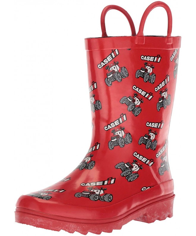Rain Boots Kids' CI-4001 Rain Boot - Red - CG12NH8YBLI $62.43