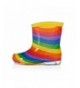 Rain Boots Children's Rainbow Colorful Rain Boots Anti-Slip Shoes - C118EOCIE87 $54.69
