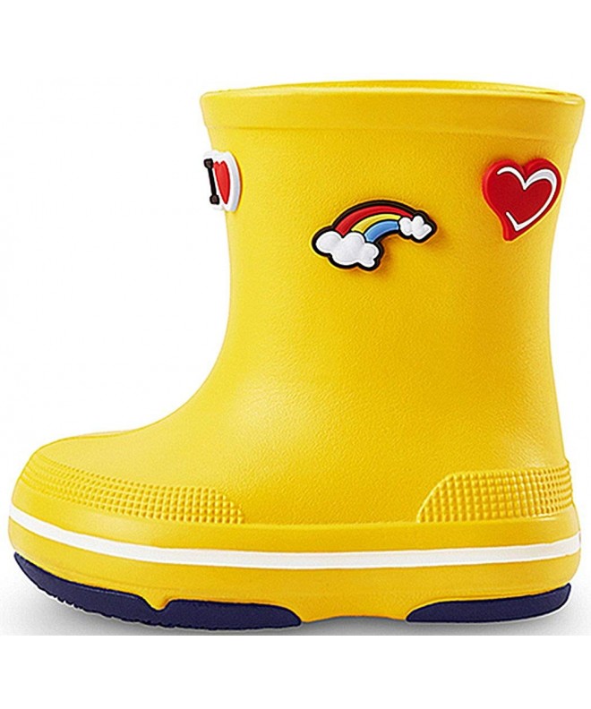 Rain Boots Little Boys Girls Raina Non-Slip EVA Rain Boots - Yellow - C2189T76R2R $16.39
