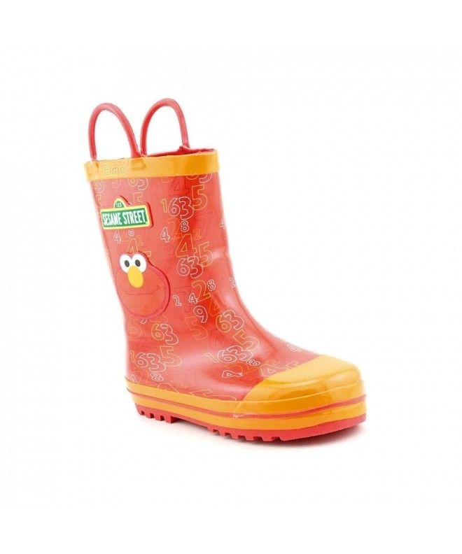 Rain Boots Elmo SEF500 Rain Boot (Toddler/Little Kid) - Red - C4110WS0QKB $28.36