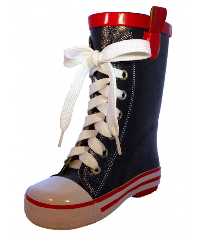 Rain Boots RC116 Sneaker Style Toddler/Little Kid/Big Kid Rubber Rain Boots - Navy Blue - C711HLX3QWP $41.25