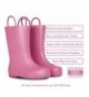 Rain Boots Elementary Collection Rain Boots with Easy-On Handles for Toddlers and Kids - Bubblegum Pink - CZ18M0L8SN2 $42.57