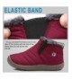 Snow Boots Winter Resistant Booties Anti Slip Lightweight - Red Wine/Kids - CQ18HGH74E2 $59.13
