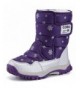 Snow Boots Boy's Girl's Outdoor Waterproof Cold Weather Snow Boots(Toddler/Little Kid/Big Kid) - Purple - C2128EOYX8F $53.28