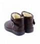 Snow Boots Boy's Girl's Waterproof Fur Lining Flat Short Ankle Winter Snow Boots(Toddler/Little Kid) - 03brown - CU18HHOYHXO ...