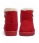 Snow Boots Girl's Boys Winter Snow Boots Fur Outdoor Slip-on Boots (Toddler/Little Kids) - U1.red - C218KAY0OW3 $27.29