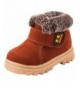 Snow Boots Boy's Girl's Classic Waterproof Suede Leather Snow Boots (Toddler/Little Kid/Big Kid) - Brown - CR11R3HNA65 $35.23