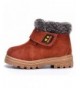 Snow Boots Boy's Girl's Classic Waterproof Suede Leather Snow Boots (Toddler/Little Kid/Big Kid) - Brown - CR11R3HNA65 $35.23