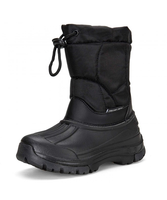 Snow Boots Boys Snow Boots Outdoor Waterproof Cold Weather Winter Boots for Girls(Toddler/Little Kid/Big Kid) - Dark Black - ...