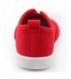 Running Boy's Girl's Candy Color Canvas Slip-On Lightweight Sneakers Cute Casual Running Shoes - Red - CC18I6L268K $27.33