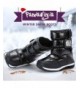 Snow Boots Boys Girls Kids Winter Snow Boots Toddler/Little/Big Kids Anti-Slip Faux Fur Lined Cold Weather Shoes - Black - CM...