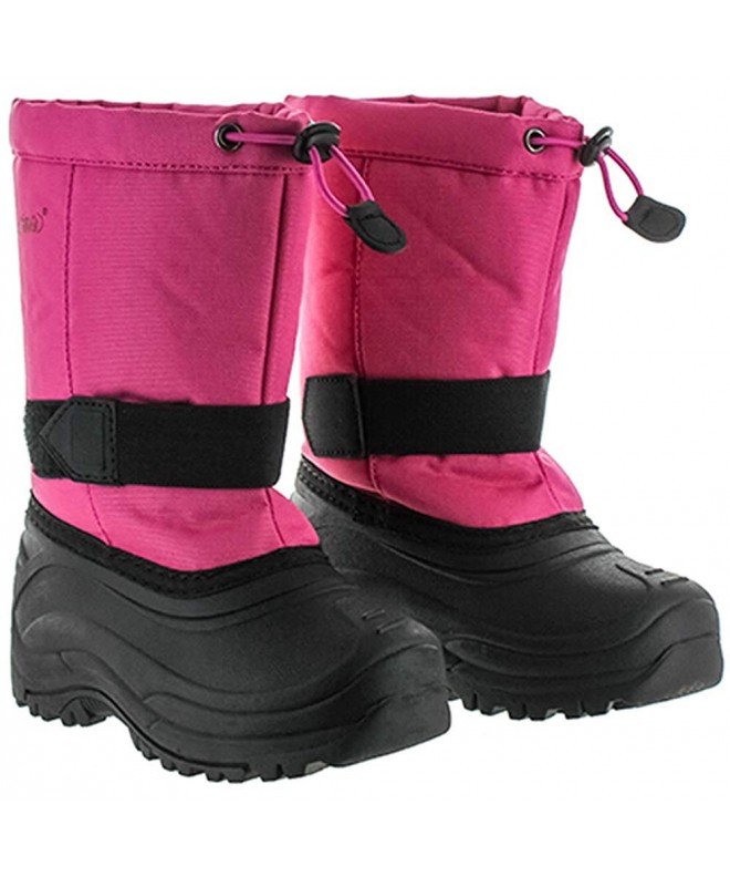 Snow Boots WinterTec - Children's Durable - Comfortable & Waterproof Winter Boot - Toddler/Little Kids/Big Kids - Pink - CN18...