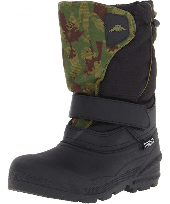 Snow Boots Quebec Winter Boots - Black/Green Camo - CA1180R6ICB $78.01