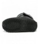 Snow Boots Kids Winter Waterproof Fur Lined Snow Boots Warm Sneaker Mid Calf Shoes - Black-1 - CI18I05GQ3K $33.11