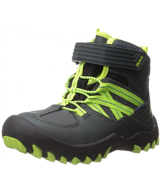 Snow Boots Boy's Outdoor Snow Boot - Charcoal - C112EKQ5EPH $62.21