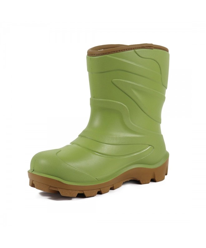 Snow Boots Outdoor Waterproof Overshoes Toddler - Dark Green - CF187I5A6R9 $77.12