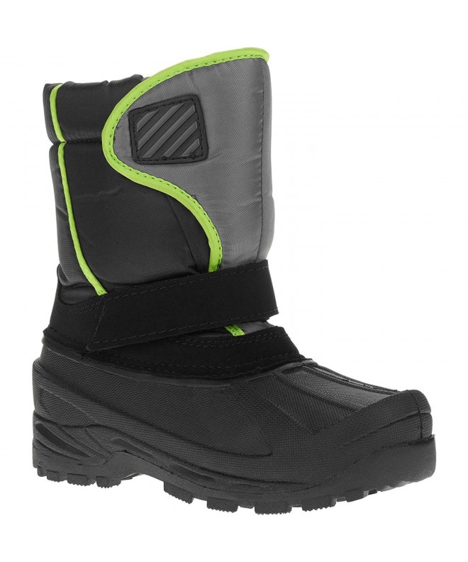 Snow Boots Boys' Temp Rated Winter Boot Orange - Black/Green - C017AA004YM $52.16