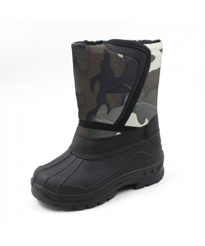 Snow Boots Cold Weather Snow Boot 1319 Green Camo Size 3 - C312F3WHRON $31.67