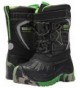 Snow Boots Kids' Gordy Snow Boot - Black/Grey/Sonic Green - CC12N70O8G4 $101.63