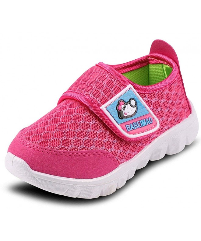 Running Baby's Boy's Girl's Breathable Strap Light Weight Casual Sneakers Running Shoes Blue - Red/New - CQ18CT6A37O $24.92