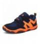 Running Kid's Outdoor Waterproof Sneakers Strap Athletic Running Shoes (Toddler/Little Kid/Big Kid) - Dark Blue/Orange - CX18...