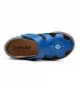Sport Sandals Girl's Boy's Summer Leather Strap Fisherman Sandal(Toddler/Little Kid/Big Kid) - Blue - CF17YD9LTWD $47.04