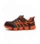 Running Boys Girls Running Shoes Kids Sneakers for Grade School Strap Hook&Loop Walking Footwear Easy On - Orange - CF18626ID...