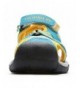 Sport Sandals Boys Outdoor Closed-Toe Summer Sport Sandals - Blue/Orange - CS18E5EONYH $27.11