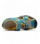 Sport Sandals Boys Outdoor Closed-Toe Summer Sport Sandals - Blue/Orange - CS18E5EONYH $27.11