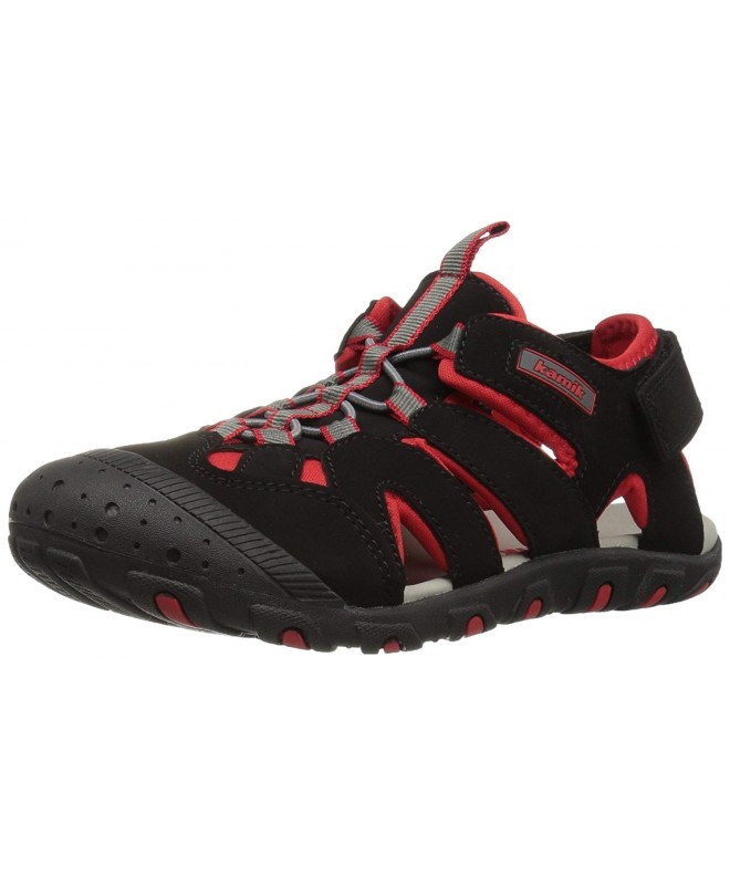 Sport Sandals Kids' Oyster Sandal - Black/Red - CC12J3C15Z1 $99.17
