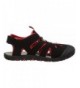 Sport Sandals Kids' Oyster Sandal - Black/Red - CC12J3C15Z1 $89.73