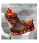 Running Boys Girls Running Shoes Kids Sneakers for Grade School Strap Hook&Loop Walking Footwear Easy On - Orange - CF18626ID...