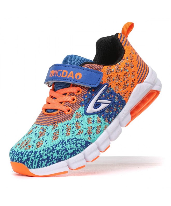 Running Boys Athletic Running Tennis Shoes Casual Lightweight Sports Walking Sneakers for Kids - Orange - CH18HAIZ7TR $42.53