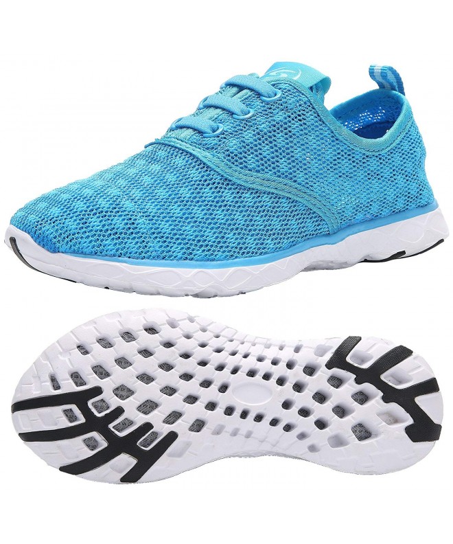 Water Shoes Kid's Slip-on Quick Drying Aqua Water Shoes Athletic Sneakers - Blue - CL18ERCI5EE $42.08