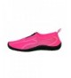 Water Shoes Kids Aqua Neon Zippers Rubber Water Shoe - Pink - CC11I5EHTJF $36.04