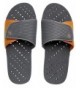 Water Shoes Antimicrobial Shower Water Sandals - Grey/Orange - CE17YDS5I6G $54.43