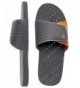 Water Shoes Antimicrobial Shower Water Sandals - Grey/Orange - CE17YDS5I6G $54.43
