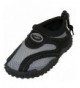 Water Shoes Toddler's Quick Dry Slip-On Mesh Drawstring Non-Slip Water Shoe (Toddler) - Black/Grey - C018C7E8E3N $32.14