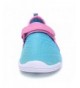 Water Shoes Boy and Girl's Athletic Water Shoes Quick-Dry Slip on Aqua Sock for Beach Pool Swim Surf Walking - Light Blue - C...