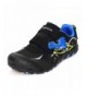 Running Kids Athletic Dinosaur Shoes Hook Loop Sneakers Walking School Water Resistant Gray - Black - CC187N55MAC $55.59