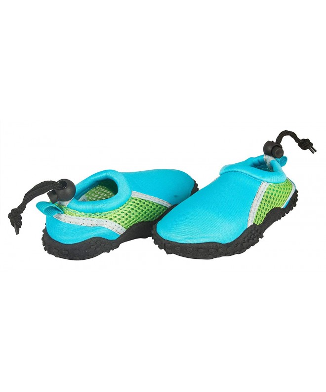 Water Shoes Toddler Neoprene and Mesh Water Beach Shoe - Turq/Green/Grey - CK17X3MH7S5 $22.13