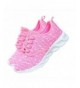 Running Boy's Girl's Breathable Running Shoes Lace Up Sneakers(Little Kid/Big Kid) - Pink - CC189QGG2LT $32.19