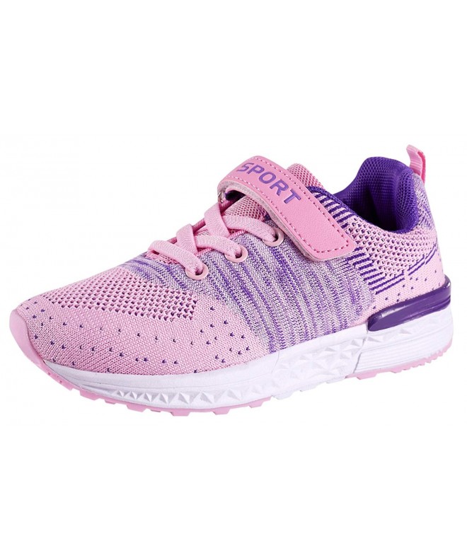 Running Kids Casual Walking Lightweight Shoes Breathable Running Shoes Fashion Sneakers for Boys and Girls - Pink - CL189YCN7...