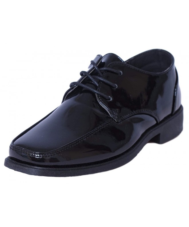 Oxfords Boys Lace-up Dress Shoes (Toddler - Little Kid - Big Kid) - Black Patent - CH184GO5DDE $50.59
