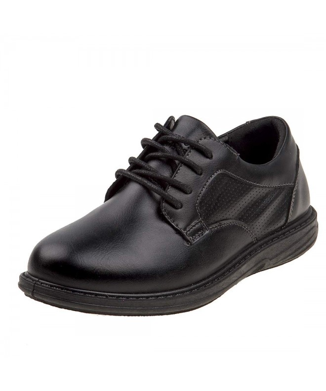 Oxfords Boys Lace Up Casual Dress Shoe (Little Kid/Big Kid) - Black Perf - CP18K6I66M4 $49.66