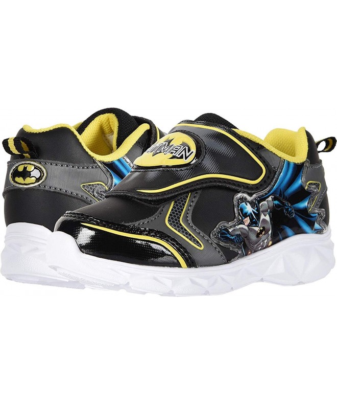 Oxfords Baby Boy's BMF355 Batman Lighted Sneaker (Toddler/Little Kid) - Black/Yellow - CP18E0O9T8Q $60.16