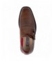 Oxfords Boy's Dressy Textured Shoe with Double Buckle (Little Kid - Big Kid) - Brown - CW1890IMNE8 $28.61