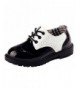 Oxfords Kids' Boys' Girls' Lace-up Oxford Dress Shoe (Toddler/Little Kid/Big Kid) - Black and White - CN1865DLMZS $32.51